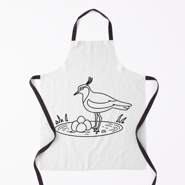 Item preview, Lapwing bird sitting on its eggs in a shallow nest on an open field designed and sold by rasagamastore.