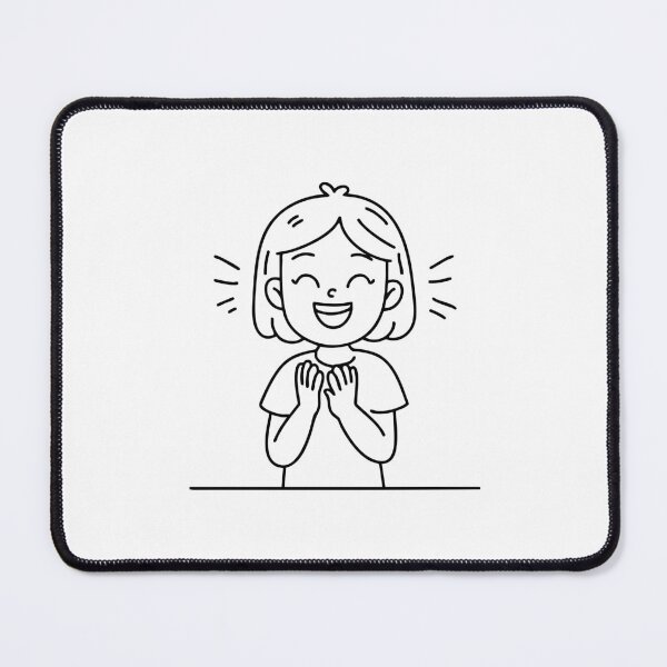 Item preview, Joyful expression of a child laughing, with their hands clapping in excitement designed and sold by rasagamastore.