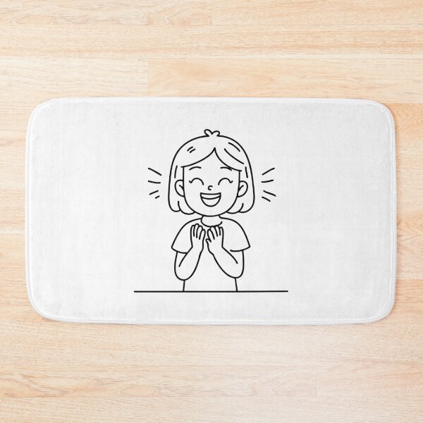 Item preview, Joyful expression of a child laughing, with their hands clapping in excitement designed and sold by rasagamastore.