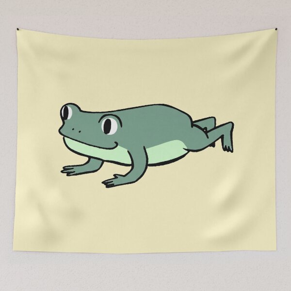 Item preview, Smiling Frog Funny Relaxed Amphibian designed and sold by zzz888.