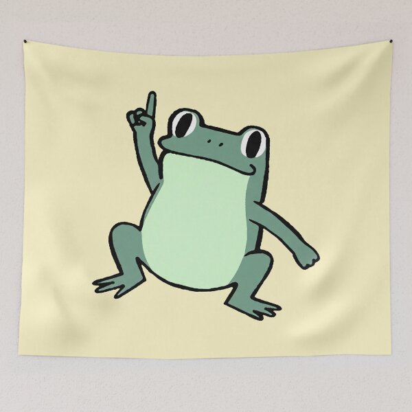 Item preview, Pointing Frog Funny Expressive Amphibian designed and sold by zzz888.