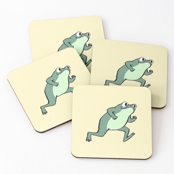 Item preview, Running Frog Funny Active Amphibian designed and sold by zzz888.