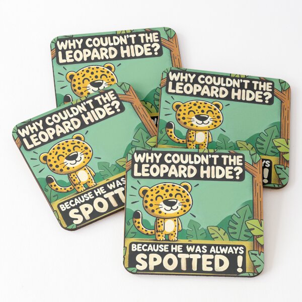 Item preview, Copy of Why couldn't the leopard hide? Beacuse he was always spotted!. designed and sold by ellinnur.