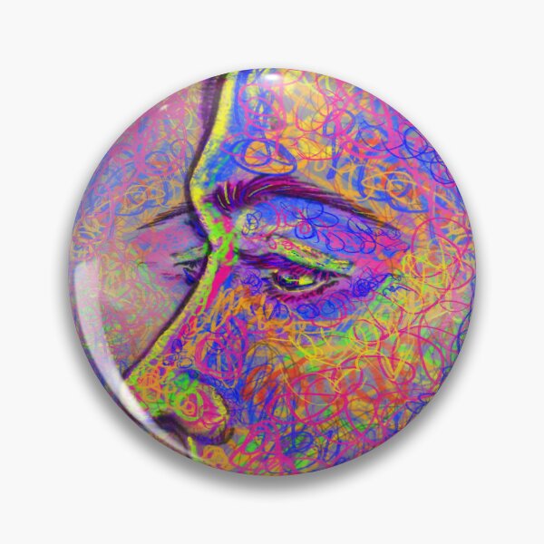 Item preview, Colorful faces scribbles designed and sold by Avika D.