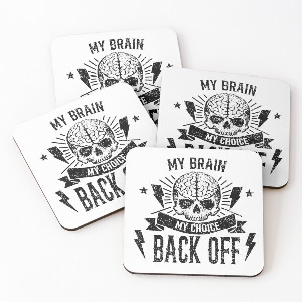 Item preview, My Brain My Choice – ADHD & Mental Health Sticker designed and sold by EnchantedGremlinLoot.