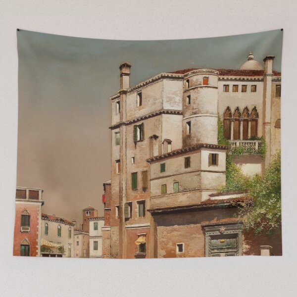 Item preview, Old Palazzo on Rio St. Fravaso, Venice - HENRY PEMBER SMITH (American, 1854-1907) Oil on canvas designed and sold by The Nouveau Chateau.