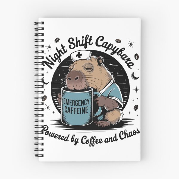 Item preview, Night Shift Capybara Funny Medical Worker designed and sold by catthemedic.
