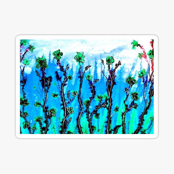 Item preview, Florals in Blue designed and sold by Linda Callaghan.
