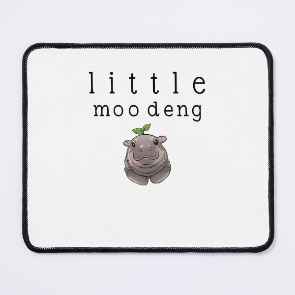 Item preview, Cute Litte Moodeng  Hippo with Leaf Sprout designed and sold by JoelFox165.