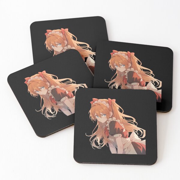Item preview, Asuka Langley Soryu Neon Genesis Evangelion Maid Dress designed and sold by LolaWhitevia.