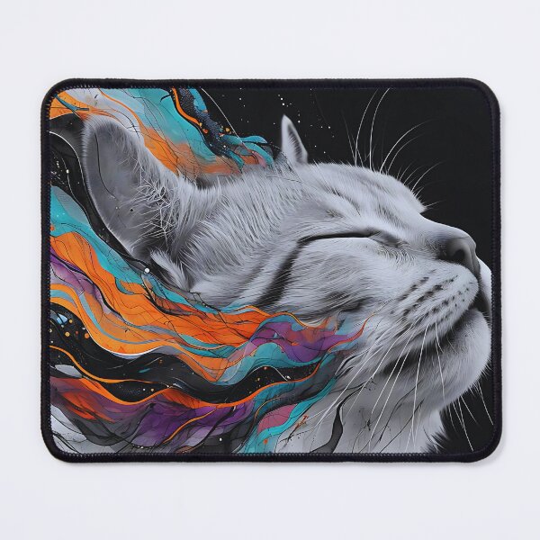 Item preview, Dreamstate Cat – Surreal Colorful Energy designed and sold by Dino-Lune.
