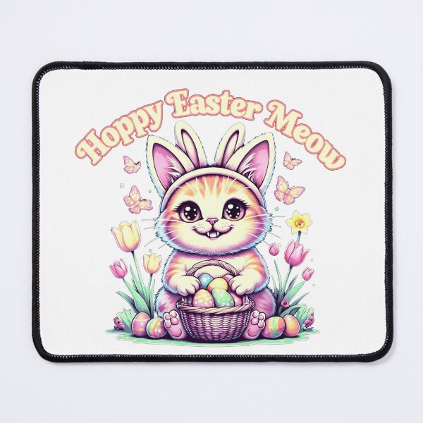Item preview, Hoppy Easter Meow designed and sold by ZerotwoStudio.