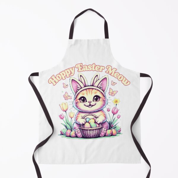 Item preview, Hoppy Easter Meow designed and sold by ZerotwoStudio.