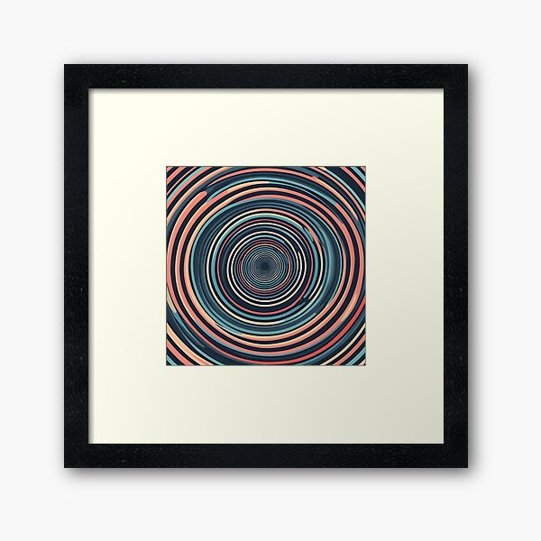 Aperçu de l'œuvre Spirale Op-Art Hypnotique créée et vendue par VoidSketcher.