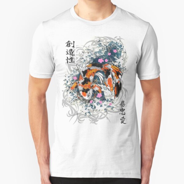 Thrashing Koi Slim Fit T-Shirt