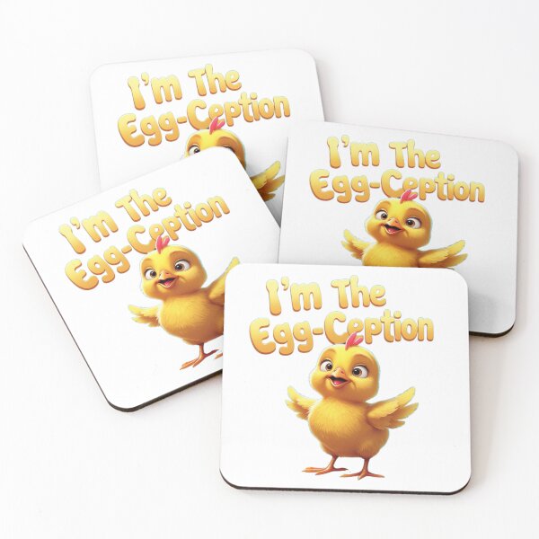 Item preview, I’m the Egg-ception – Confident Chick Design designed and sold by CountryGirlStrong.
