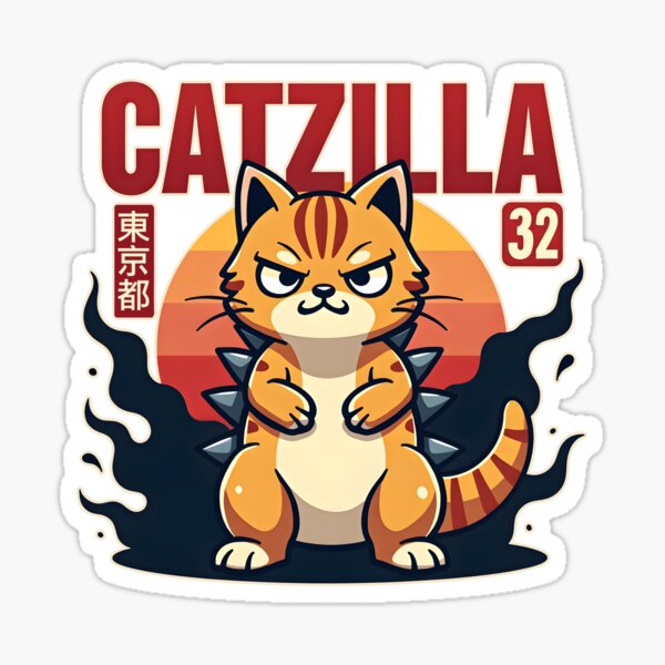 Item preview, Catzilla: The Feline Kaiju designed and sold by RtisticArtwork.