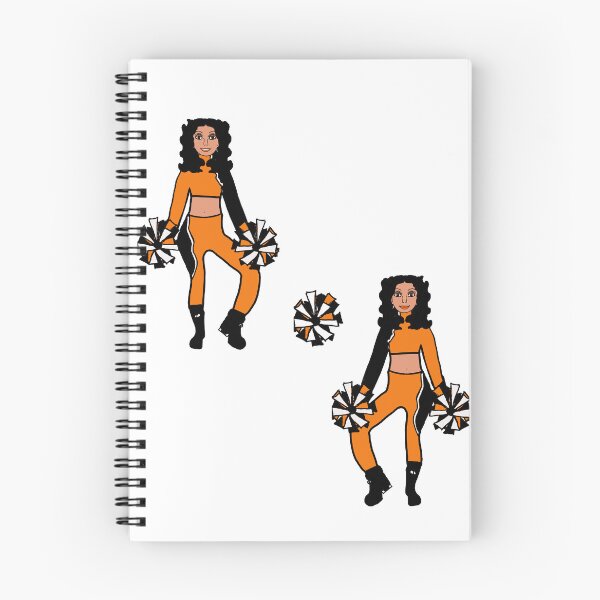 Item preview, Orange  Black White Pom Cheer #2 designed and sold by TheStyleofU.