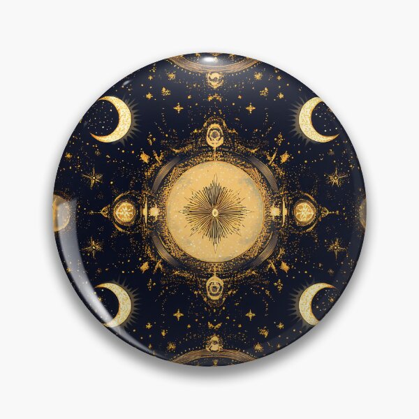 Item preview, Mysterious crescent moon seamless pattern designed and sold by ArchDS.