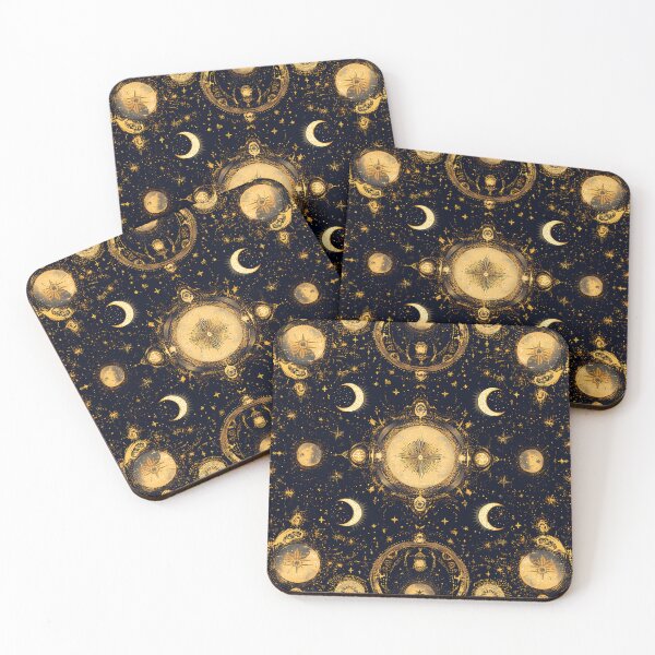 Item preview, Mysterious crescent moon seamless pattern designed and sold by ArchDS.