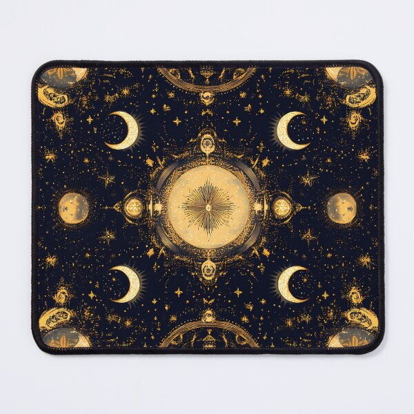 Item preview, Mysterious crescent moon seamless pattern designed and sold by ArchDS.