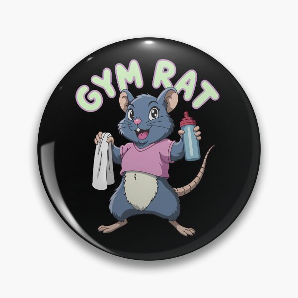 Item preview, Funny Gym Rat designed and sold by Funny Vintage Stickers And T-Shirts.