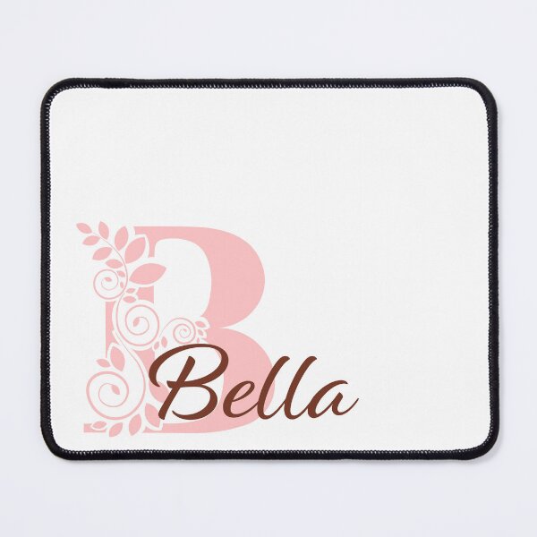 Item preview, Bella – Floral Name Design – Rich Maroon & Light Pastel Pink – (Personalizable) designed and sold by sabantha.