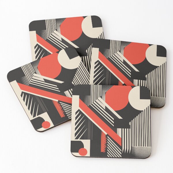 Item preview, Brutalist Geometric Abstract | Modern Art Deco Bauhaus Design designed and sold by Patrick Burgess.