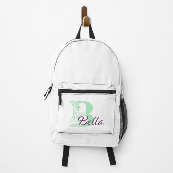 Item preview, Bella – Floral Name Design - Violet Berry Red & Bright Mint Green - (Personalizable) designed and sold by sabantha.