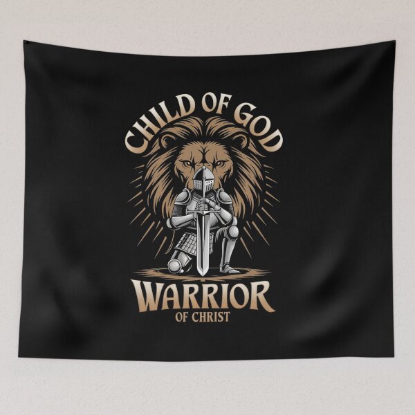 Item preview, Child of God – Warrior of Christ Christian Knight Design designed and sold by Sonchai Paladsai.