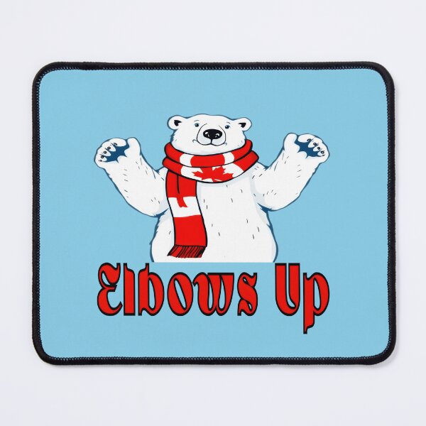 Item preview, Funny Polar Bear with Scarf – Elbows Up designed and sold by Dakson Design - Fantasy Art.