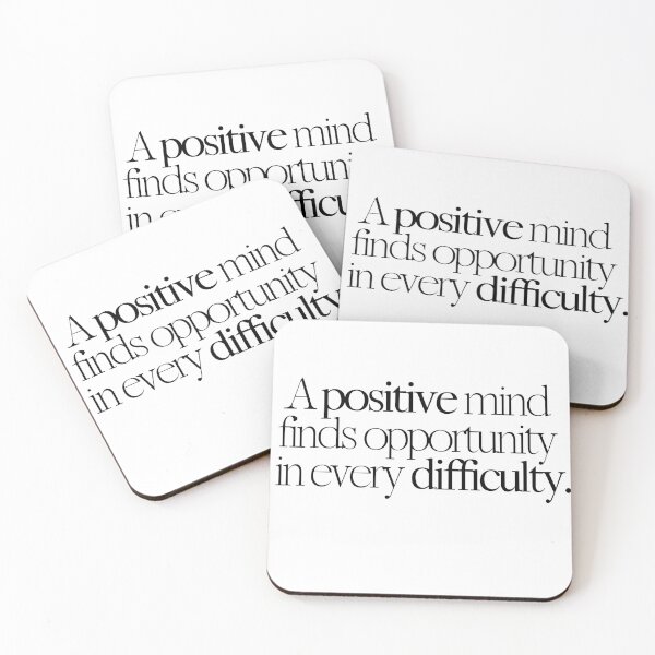 Item preview, A positive mind  finds opportunity  in every difficulty. designed and sold by effortless business growth.