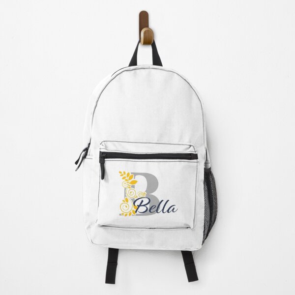 Item preview, Bella – Floral Name Design – Midnight Blue, Silver Grey & Warm Golden Yellow – (Personalizable) designed and sold by sabantha.