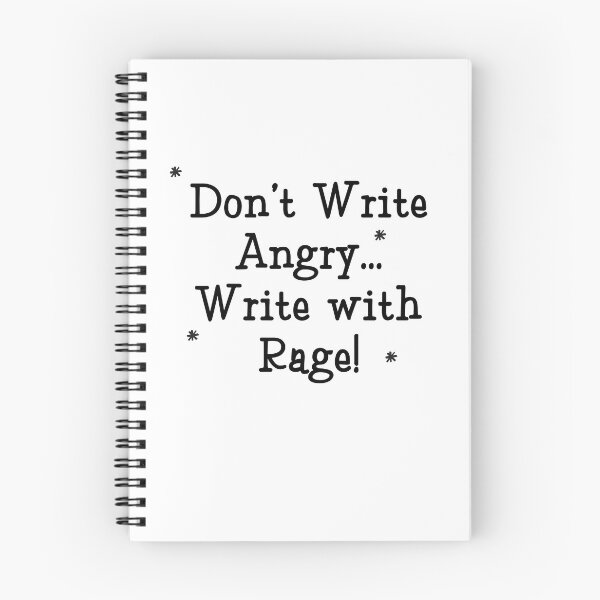 Item preview, Don't Write Angry, Write with Rage! designed and sold by UnZChannel.