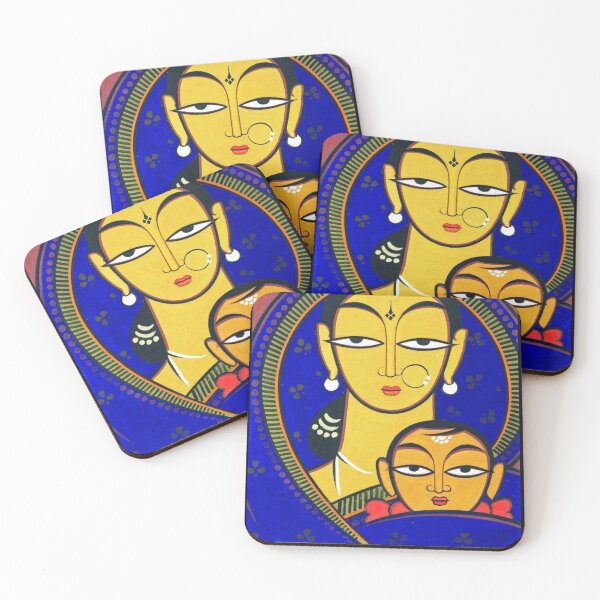 Item preview, Jamini Roy Mother and Child designed and sold by Kathimee.
