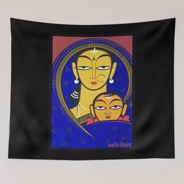 Item preview, Jamini Roy Mother and Child designed and sold by Kathimee.