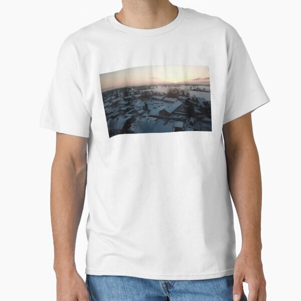 Winter wonderland in the setting sun Classic T-Shirt