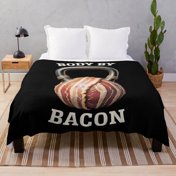 Item preview, Kettlebell Workout Gym Body By Bacon Keto Fitness Retro designed and sold by GrandeDuc.