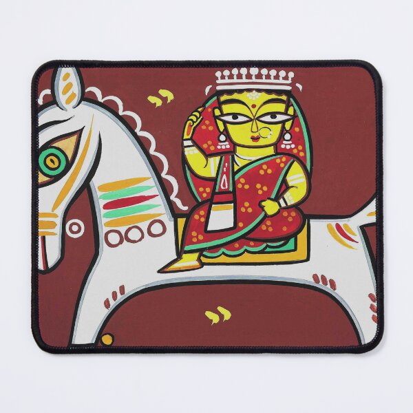 Item preview, Woman on Horseback Jamini Roy designed and sold by Kathimee.