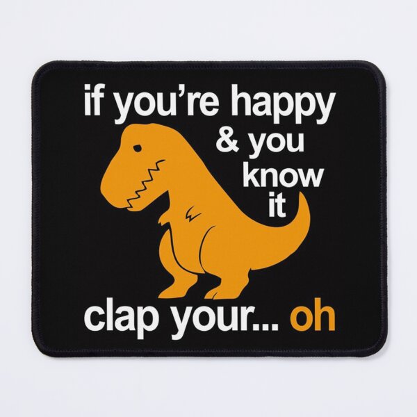 Item preview, Vintage Dino Clap Your Hands - Playful T-Rex and Happy Rhymes designed and sold by anthonyJenkiny.