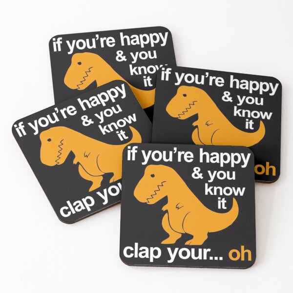 Item preview, Vintage Dino Clap Your Hands - Playful T-Rex and Happy Rhymes designed and sold by anthonyJenkiny.