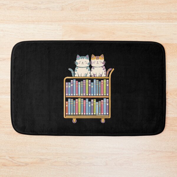 Item preview, Kawaii Pastel Colored Cats On A Library Cart, Librarian Approved Cats designed and sold by SubtleSplit.