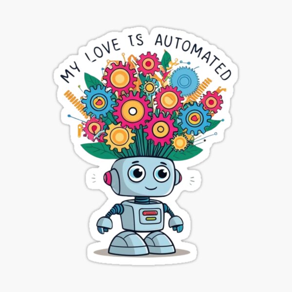 Artikel-Vorschau von Meine Liebe ist automatisiert - Geek Design, designt und verkauft von StormArte.