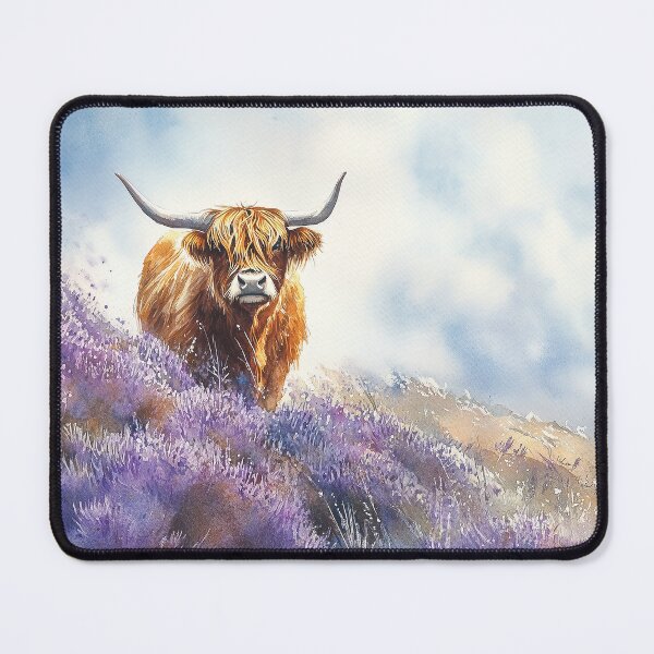 Item preview, Highland Cow in Heather designed and sold by laurashawart.