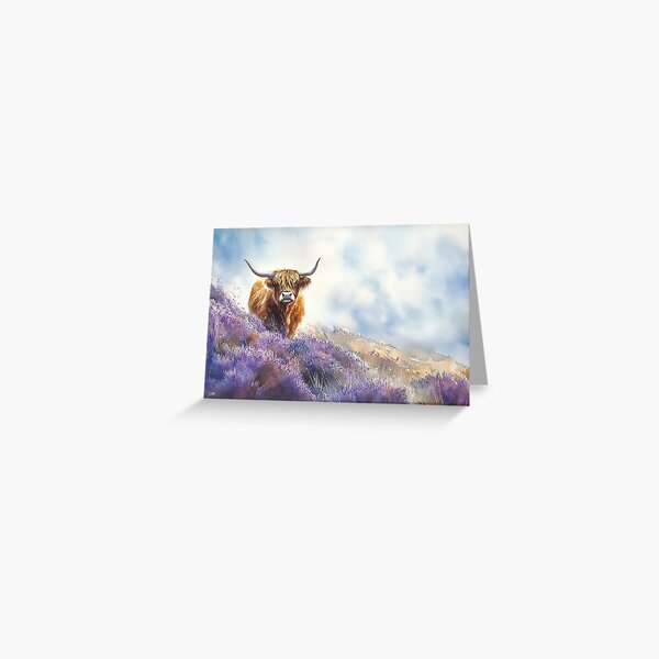 Item preview, Highland Cow in Heather designed and sold by laurashawart.