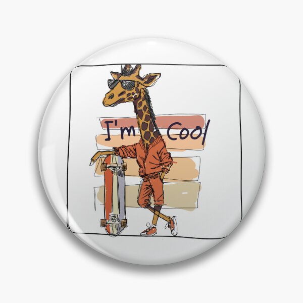 Item preview, Cool Skater Giraffe designed and sold by Ppwk funny .