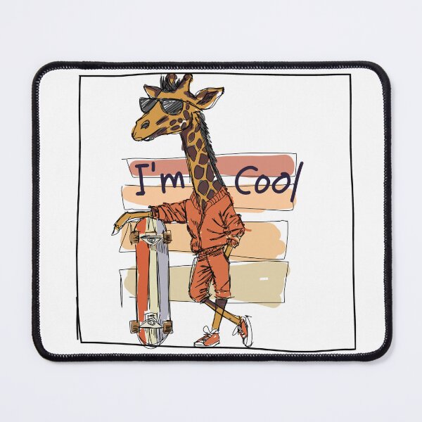Item preview, Cool Skater Giraffe designed and sold by Ppwk funny .