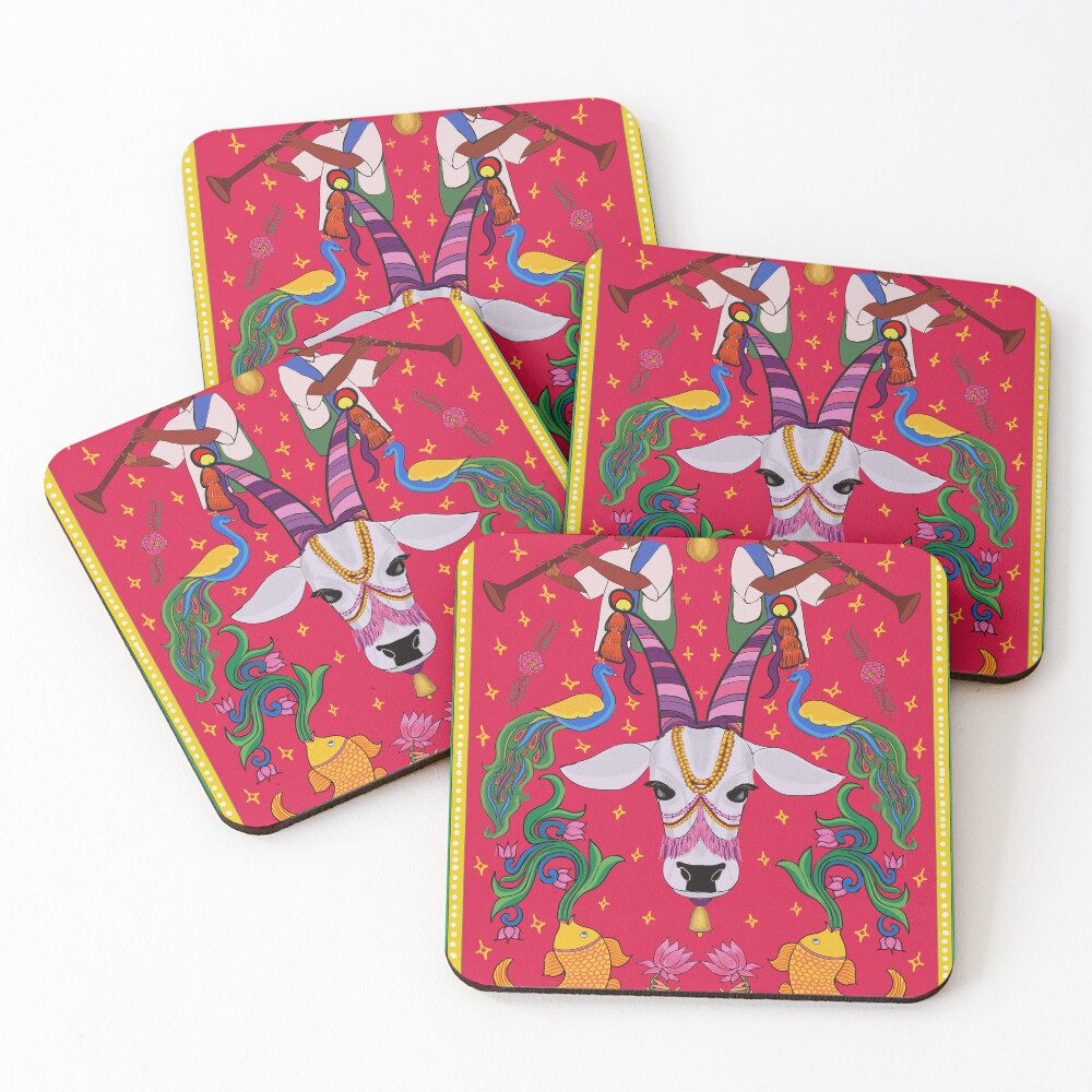 Item preview, Coasters (Set of 4) designed and sold by Raktatmika.