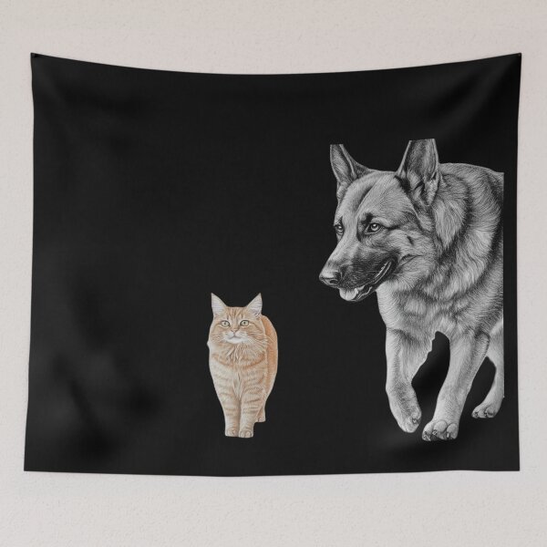 Item preview, Unlikely Companions designed and sold by Wiredart.