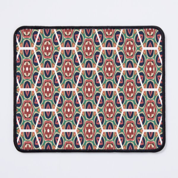 Aperçu de l'œuvre Motif floral symétrique hexagonal créée et vendue par Patternfluent.